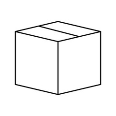 box carton packing icon