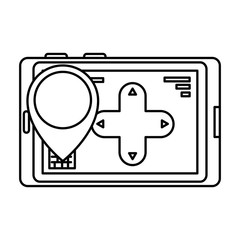 drone remote control digital with pointer location