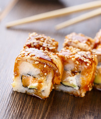 Maki and nigiri sushi