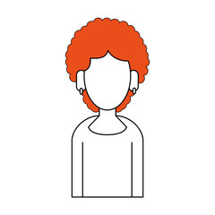 avatar woman character icon vector illustration graphic design