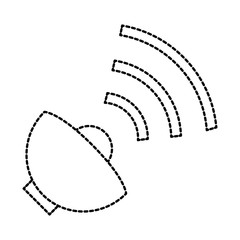satellite antenna isolated icon