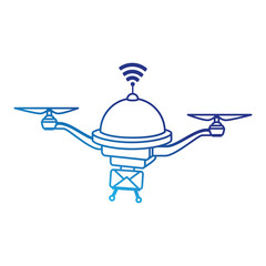 drone flying technology with envelope