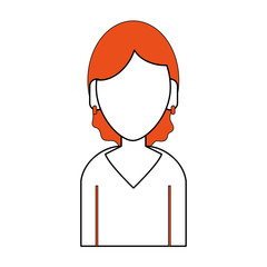 avatar woman character icon vector illustration graphic design