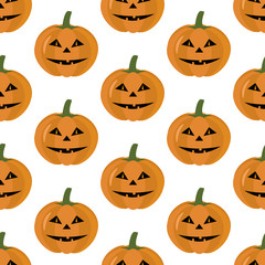 Jack-o-lantern pumpkin pattern