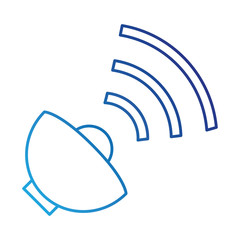 satellite antenna isolated icon