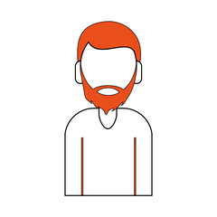 avatar man character icon vector illustration graphic design