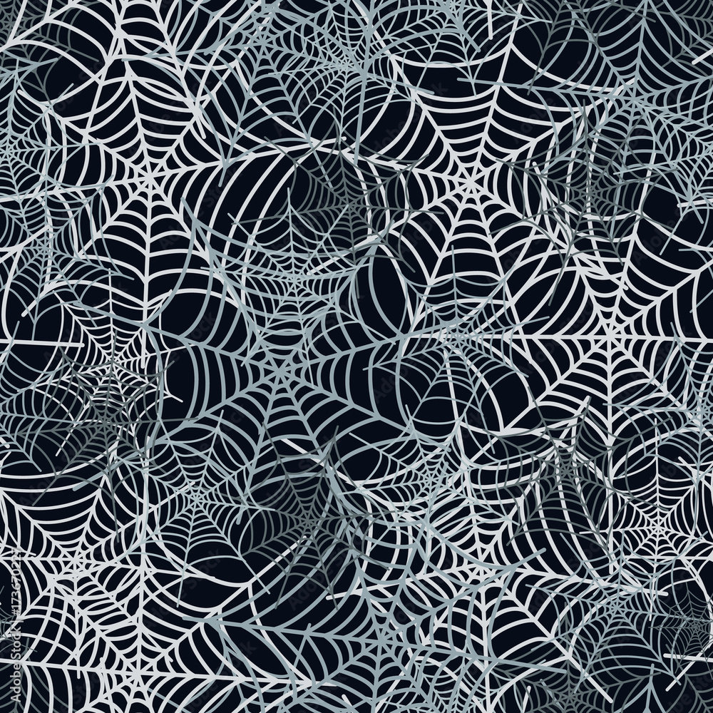 Poster spider web network, seamless background. webs seamless pattern