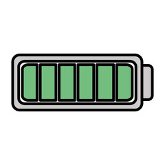 Obraz premium battery level isolated icon