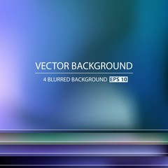 Obraz premium Abstract Creative concept vector multicolored blurred background set. For Web and Mobile Applications, art illustration template design, business infographic and social media, modern decoration
