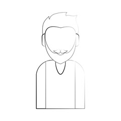 avatar man character icon vector illustration graphic design