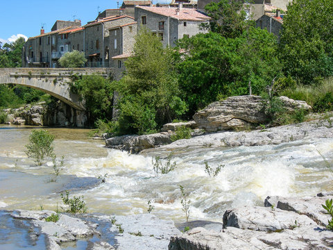 The River Orbieu, Ribaute, France