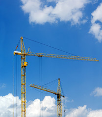 crane against the sky