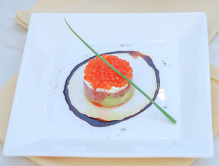  salad layers Egg salmon