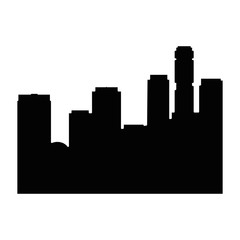 cityscape futuristic buildings icon