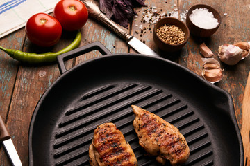 Roasted Chicken breast fillet with vegetables