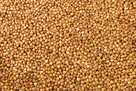 image  of roasted buckwheat close up