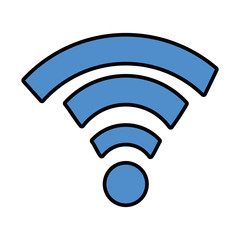 wifi signal isolated icon