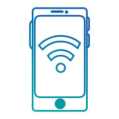 smartphone device with wifi signal