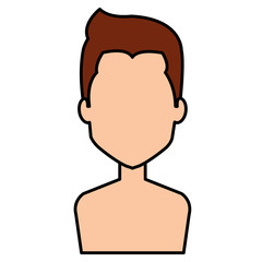 young man shirtless avatar character