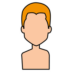 young man shirtless avatar character