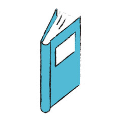 closed school book vector icon illustration graphic design