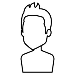 young man shirtless avatar character