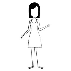 beautiful woman standing avatar character