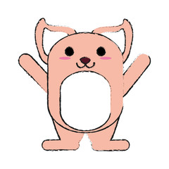 smiling pet cat vector icon illustration graphic design