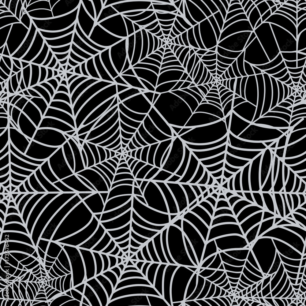 Poster spider web network, seamless background. webs seamless pattern