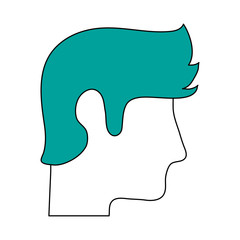 Faceless human character vector icon illustration graphic design