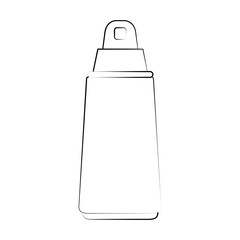 spray sunscreen protection vector icon illustration graphic design