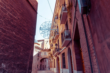 Traditional antique city building in valencia, Spain