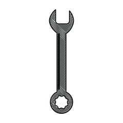 wrench spanner icon image vector illustration design