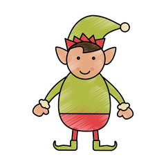 elf christmas related icon image vector illustration design