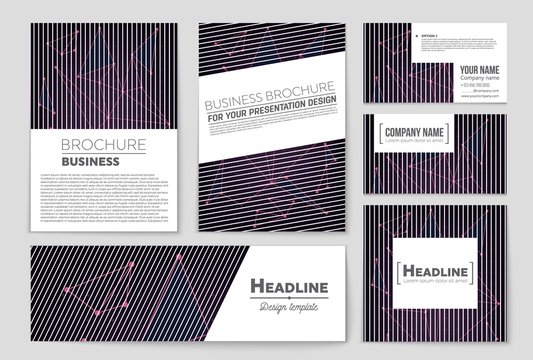 Abstract vector layout background set. For art template design, list, front page, mockup brochure theme style, banner, idea, cover, booklet, print, flyer, book, blank, card, ad, sign, sheet, a4