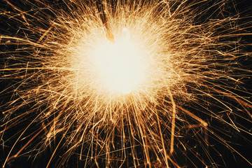 Close-Up Of Sparkler During Night
