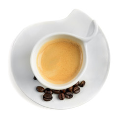 Cup of coffee isolated