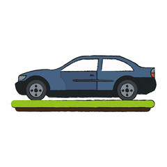 car sideview icon image vector illustration design