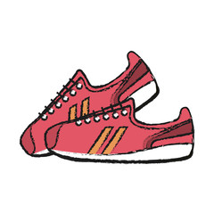 sneaker shoes icon image vector illustration design