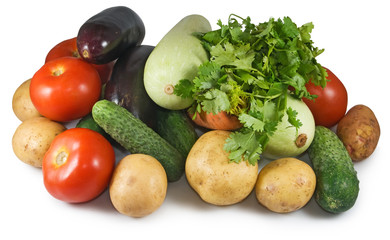 Image of many vegetables close-up