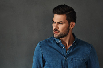 Something bothers him. 