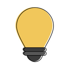 Obraz premium regular lightbulb icon image vector illustration design 