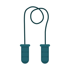 jump rope sports related icon image vector illustration design 