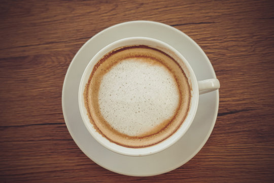 cup of cappuccino coffee