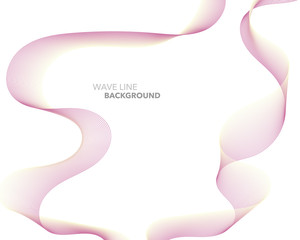 Elegant abstract vector web gradient wave line futuristic style background template