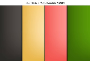 Abstract Creative concept vector multicolored blurred background set. For Web and Mobile Applications, art illustration template design, business infographic and social media, modern decoration