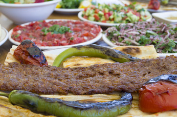 kebab plate, kebab menu