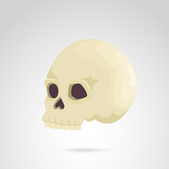Skull vector icon.