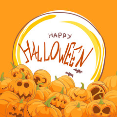 Many pumpkins for the Halloween party