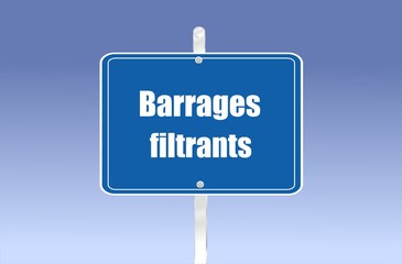 panneau barrages filtrants